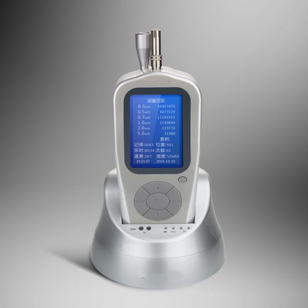 Six-channel laser handheld particle counter