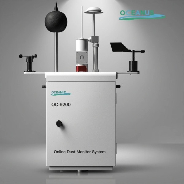 Customizable PM2.5/PM10/TSP OC-9200 Real-Time Outdoor Dust Detector IP65 Cloud Platform Optional LED Screen Construction Landfill Assessment