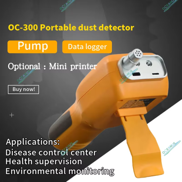OC-300 Handheld PM2.5 Particle Detector with Multi-Gas Analyzer Portable Air Particle Counter for Industrial Dust Monitor