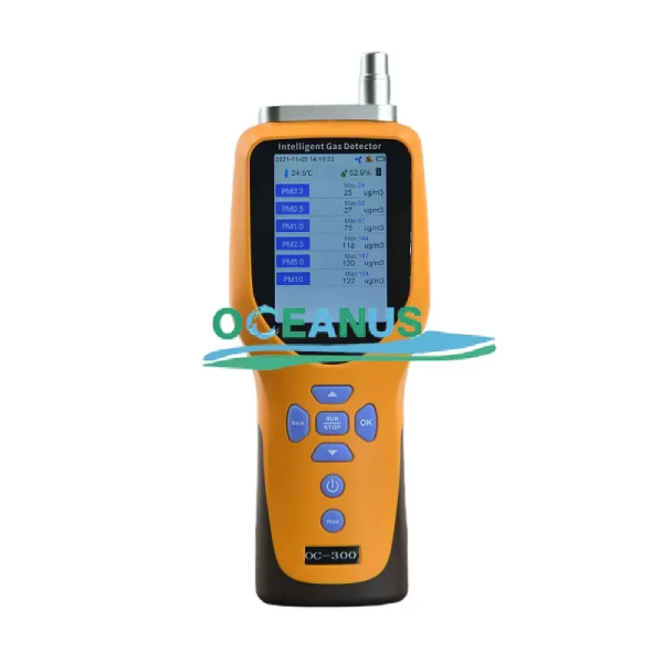 OC-300 Portable High Accuracy Dust Detector Custom Particle 4-Gas Module Data Storage OEM Lab Use