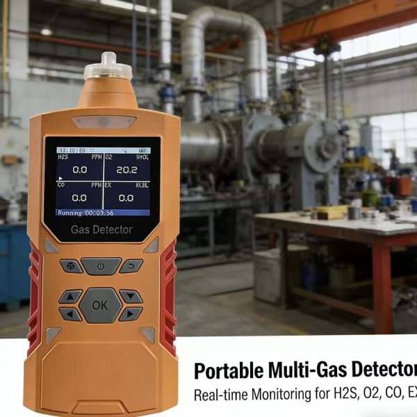 Portable Multi Gas Detector Argon CO2 O2 H2S LEL Gas Analyzer