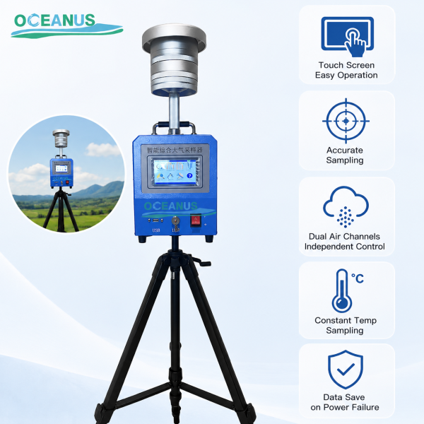 PQM-09 Smart Particulates Sampler Dual Gas & PM Channels Electric Heating Constant Temp Power Failure Data Save TSP PM2.5 PM10 Air Sampling Device
