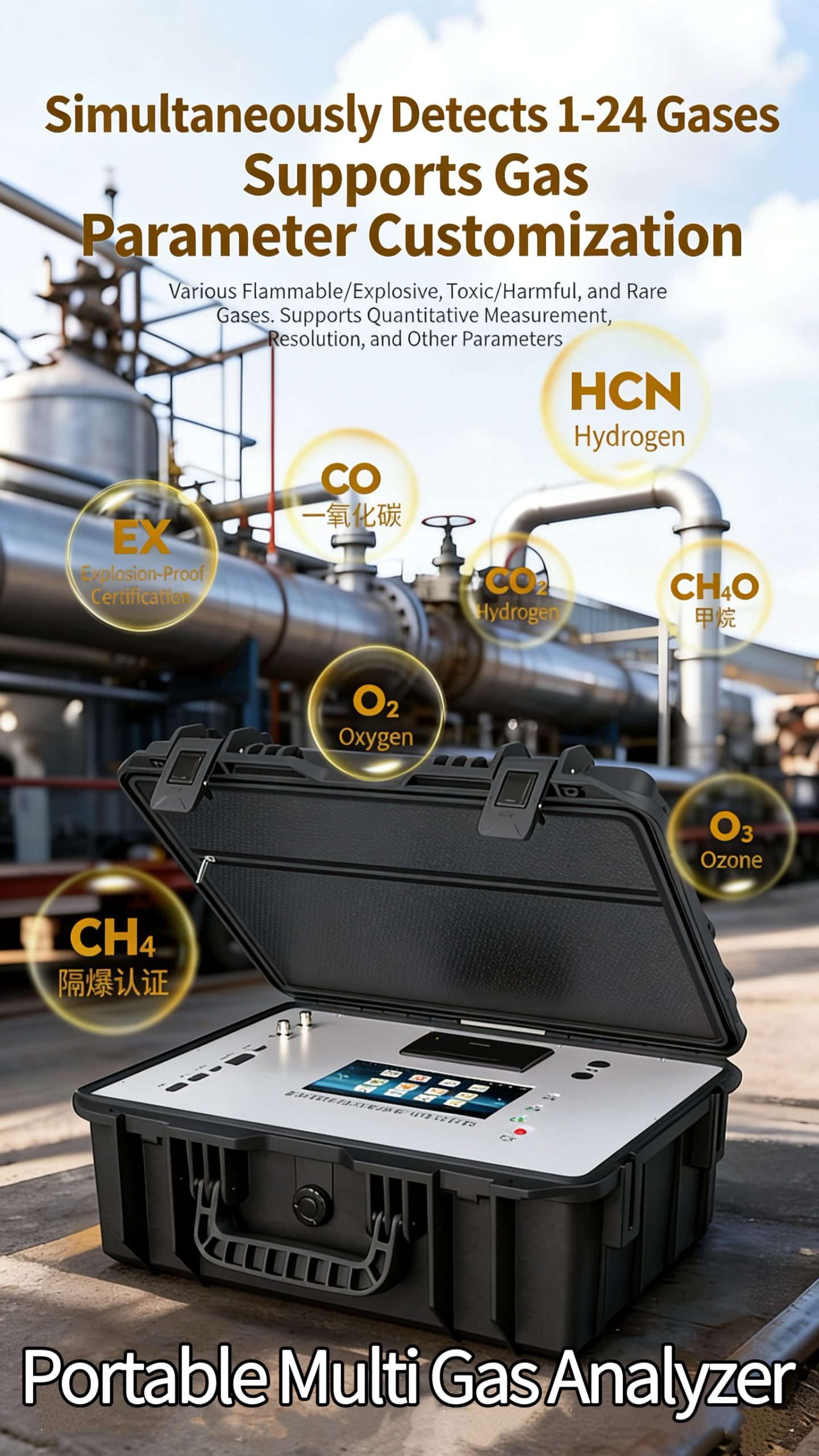OC-2400S Portable Multi Gas Analyzer - Image 4