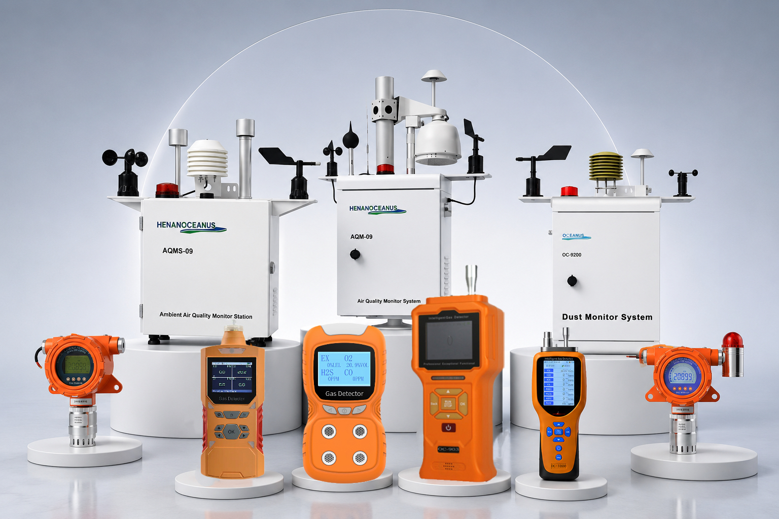 OC-903 Portable Cl2 H2 O2 H2S 4‑in‑1 Gas Detector for Chemical Plant Sewage Treatment Confined Space - Image 5