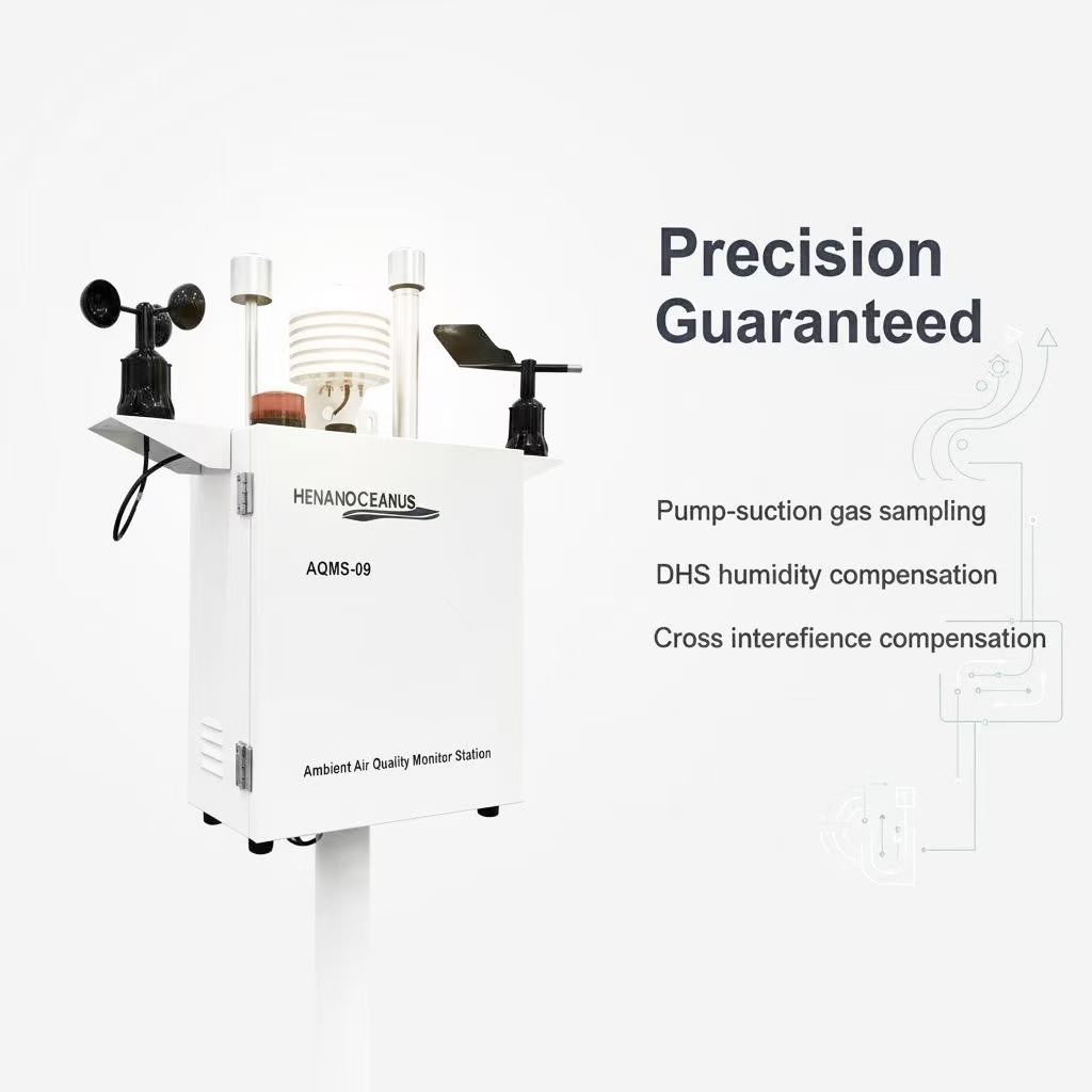 AQMS-09 Air Quality Monitoring Station for Monitoring the air Pollution NO2 SO2 O3 CO H2S VOC PM2.5 PM10 - Image 3