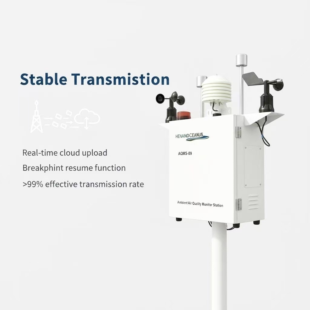 AQMS-09 Air Quality Monitoring Station for Monitoring the air Pollution NO2 SO2 O3 CO H2S VOC PM2.5 PM10 - Image 4