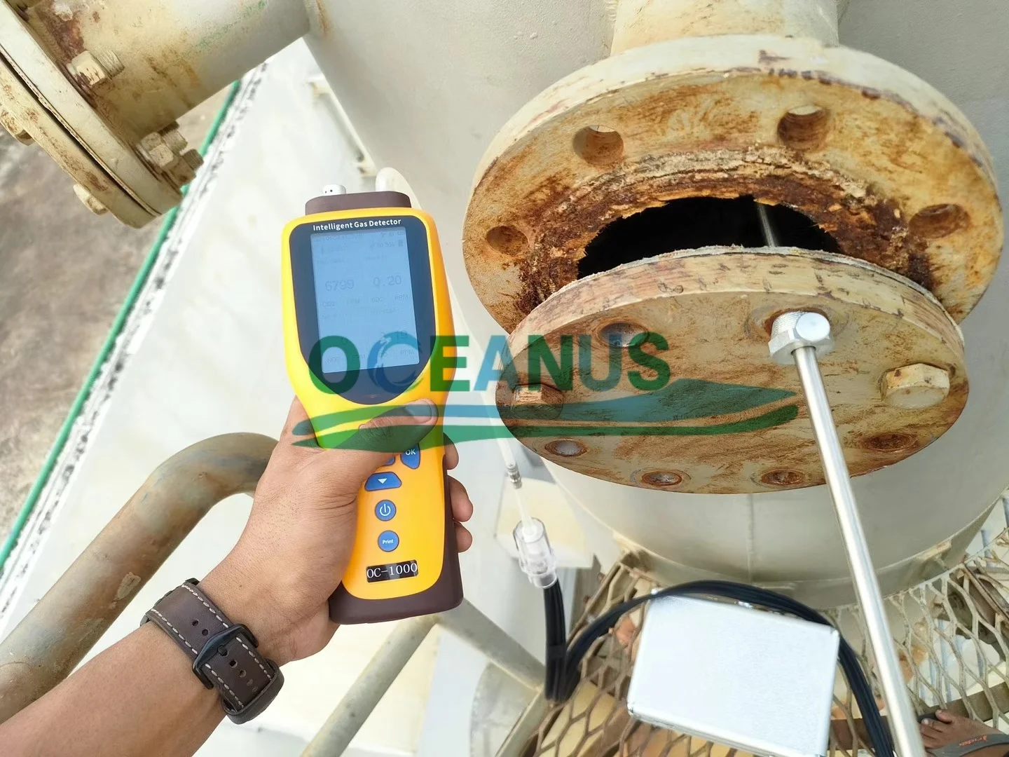 OC-1000 Pump Suction Multi Gas Detector Support Printer High Temp Sampler 100000 Data Storage Industrial Safety Gas Detector - Image 3