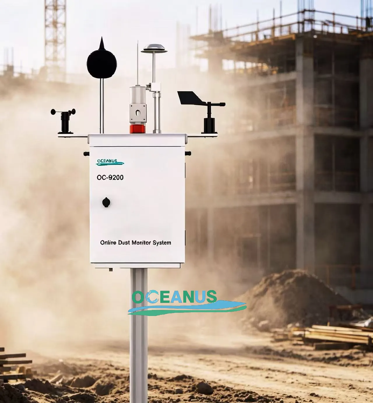 OC-9200 Online Dust Monitor System Pump Suction Laser Scattering 4G Cloud Upload Construction Site Monitoring - Image 2