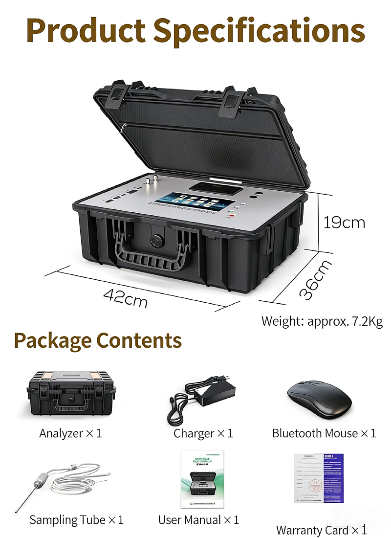 OC-2400S Explosion-proof Suitcase Multi Gas Detector - Image 3