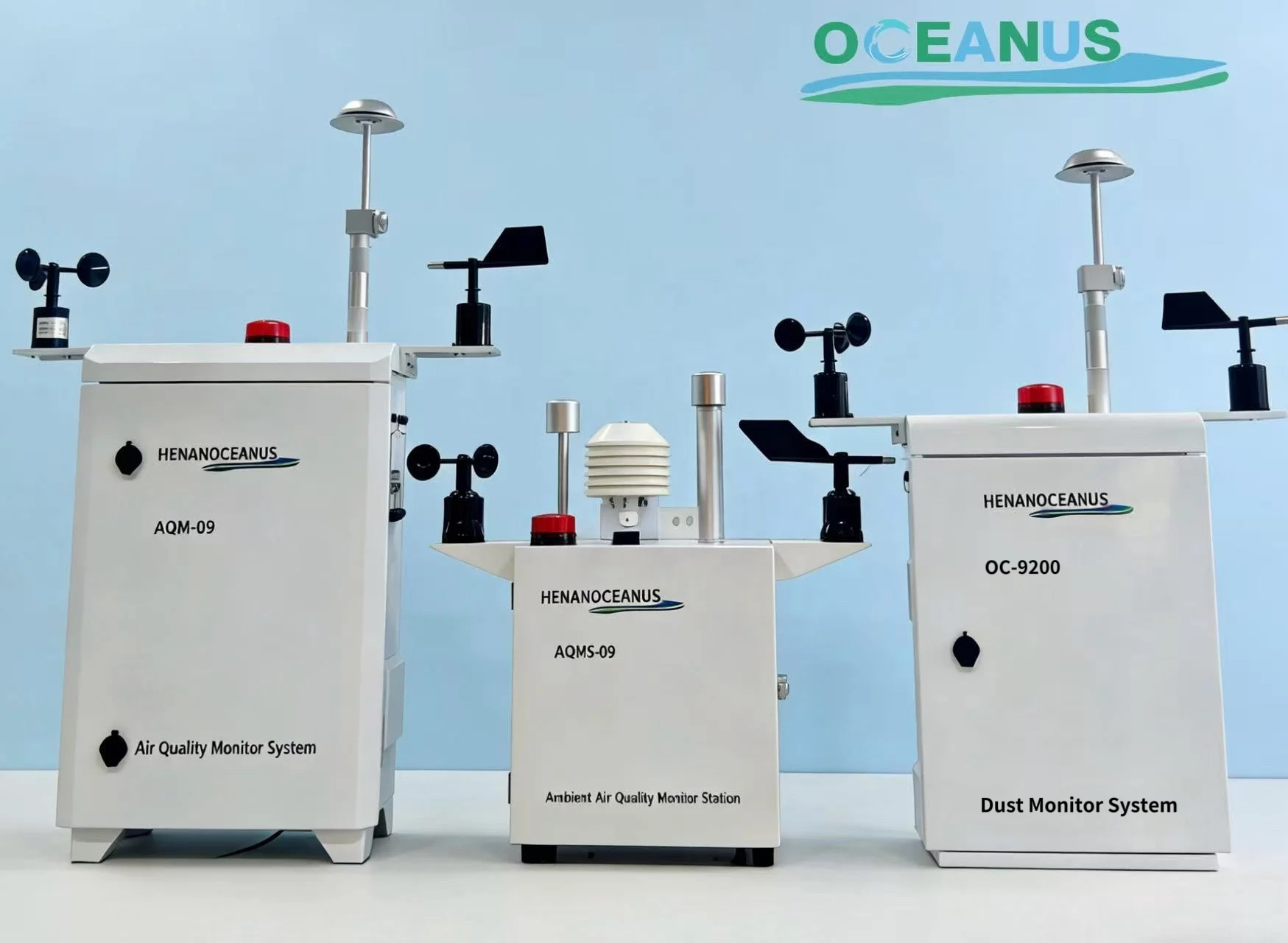 Russian version AQMS‑09 Ambient Air Quality Monitor Station with LED Display - Image 2