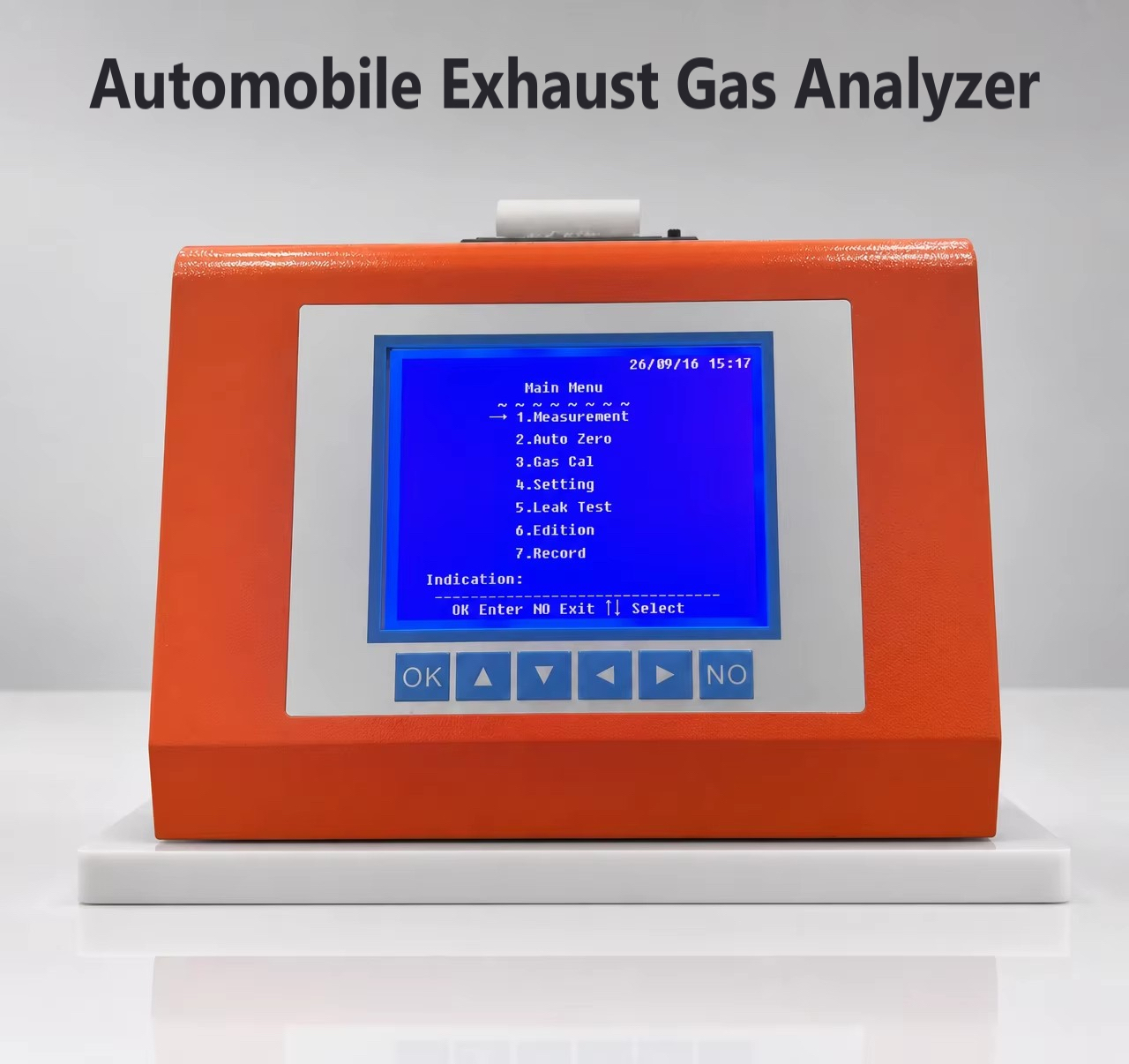 OC-501 Automobile Exhaust Gas Analyzer HC CO CO2 O2 NO for Vehicle Emission Test