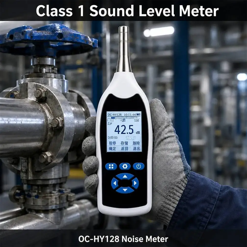 OC-HY128 Sound Level Meter Class 1 Digital Decibel Meter 30-130dB for Workplace Testing - Image 3